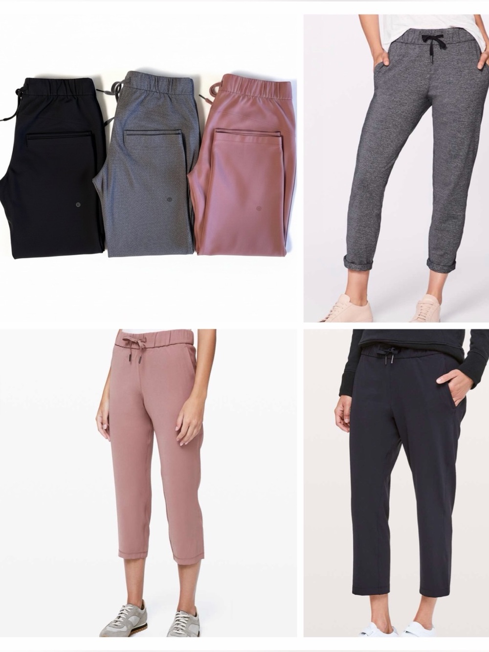Bundle Of 3 Pairs of Lululemon On The Fly Pants | Size 8 & 10